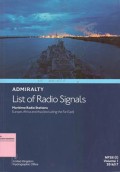 Admiralty List of Radio Signals: Maritime Radio Stations Europe, Africa and Asia (Excluding the Far East) NP281(1) Volume 1 2016/17
