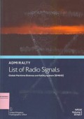 Admiralty List of Radio Signals: Global Maritime Distress and SafetynSystem (GMDSS) NP285 Volume 5 2016/17