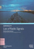 Admiralty List of Radio Signals: Maritime Radio Stations. Europe, Africa and Asia (excluding the Far East) NP281(1)  Volume  1 2019/20