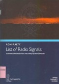 Admiralty List of Radio Signals: Global Maritime Distress and Safety System (GMDSS) NP285 Volume 5 2019/20